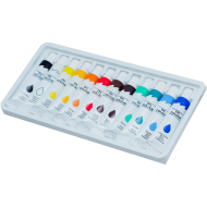 Acuarela tempera pe baza de ulei pentru pictura 12 culori x 12 ml, Adison